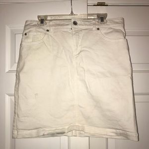 White Denim Izod Skirt